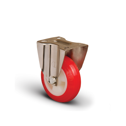 KOLIESKO 125mm EM 02 ZKP 125 PEVNE CERVENE