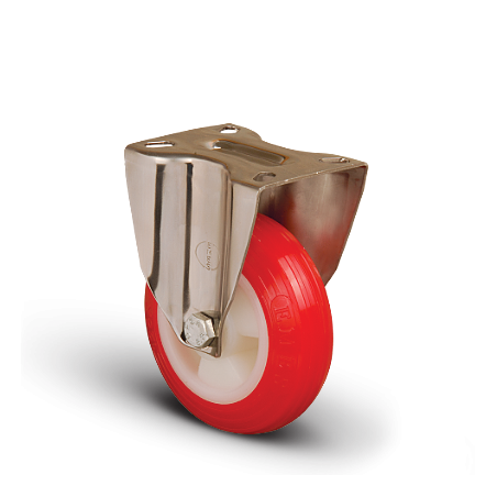 KOLIESKO 125mm EM 02 ZKP 125 PEVNE CERVENE