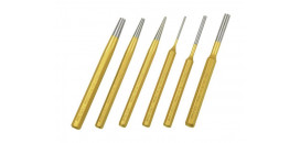 Priebojníky a vyrážače závlačiek 60Cr-V5, 6-dielna sada