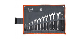 Kľúče očko-vidlicové 6-22mm, sada 13ks, celoleštené