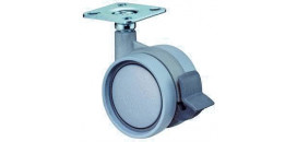 Plastové dvojkolieska s brzdou série F337