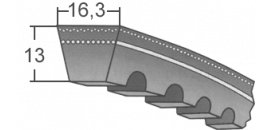 Klinový remeň XPB 3150 Lw/3172 La  / BANDO