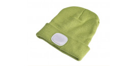 Čiapka s čelovým svetlom zelená 4xLED EXTOL 43192