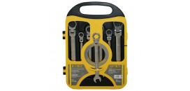 Sada kľúčov Strend Pro CSS819, 07 dielna, vidlicová, račňová s kĺbom, 8-19 mm  232397