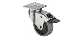 Antistatické prístrojové kolieska A89 na platničku na väčšie zaťaženie