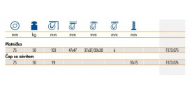 Dizajnové kolieska s brzdou série F373