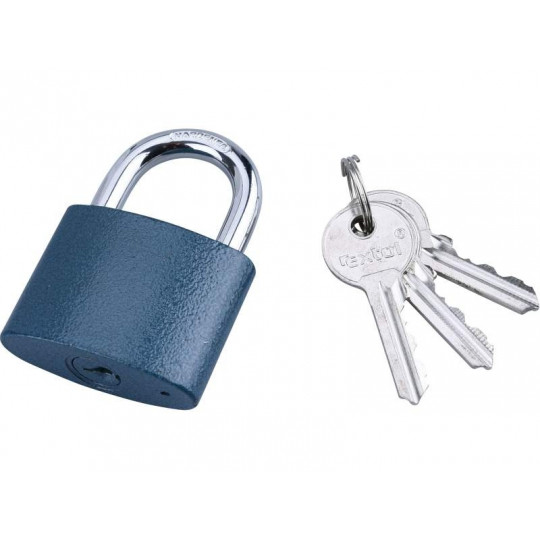 ZÁMOK VISIACÍ LIATINOVÝ MODRÝ 25mm  93125