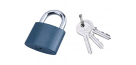 ZÁMOK VISIACÍ LIATINOVÝ MODRÝ 25mm  93125