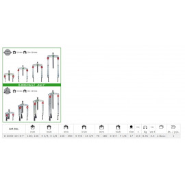 SADA 2 a 3-RAMENNÝCH SŤAHOVÁKOV KUKKO K-2030-10+S-T