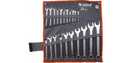 Kľúče očko-vidlicové 6-32mm, sada 21ks