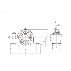 Ložisko UCP 208 FBJ