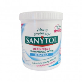 Sanytol Dezinfekcia odstraňovač škvŕn žiarivo biela 450 g