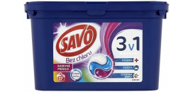 Savo Bez chlóru na farebné oblečenie gélové kapsuly na pranie 17 PD