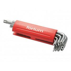 Kľúče Torx zástrčné s dierkou, T10-50, 9-dielna sada, 4710200 FORTUM