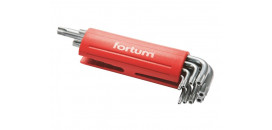 Kľúče Torx zástrčné s dierkou, T10-50, 9-dielna sada, 4710200 FORTUM