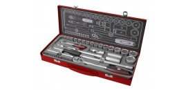 Kľúče nástrčné 1/2´´ a 1/4´´, 4-32mm, 50-dielna sada, 4700002 FORTUM