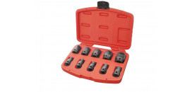 Rázové nástrčné kľúče, 1/2", 10ks, CrMoV, fosfátované, 8818131 EXTOL