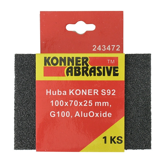 Huba KONER S92 100x70x25 mm, G100, AluOxide