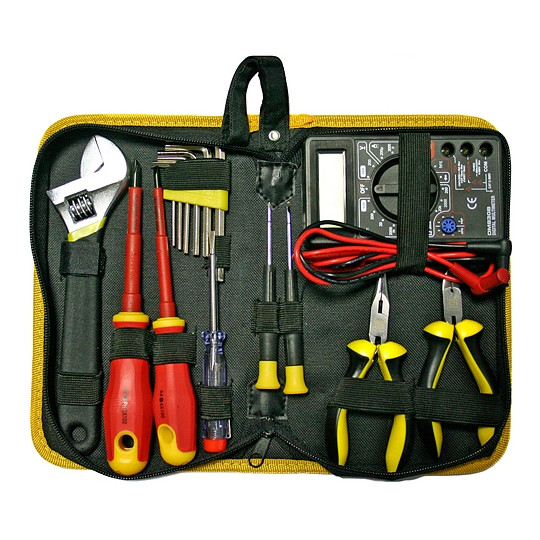 Sada náradia elektrikárska + Multimeter 15 dielna Strend Pro 239120