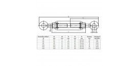 Napínacia skrutka DIN 1480, M10x125 OKO-OKO