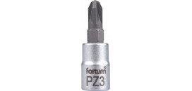 Hlavica zástrčná 1/4" PZ3 krížový FORTUM 4701823