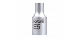 Hlavica nástrčná 1/4" E5 mm FORTUM 4701705