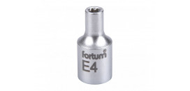 Hlavica nástrčná 1/4" E4 mm FORTUM 4701704