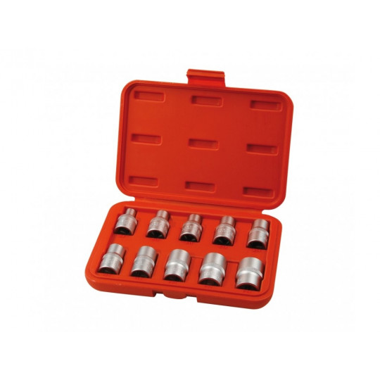 Nástrčné hlavice 1/2" TORX E8-E24 sada 10 ks EXTOL 8818128