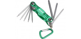 Kľúče TORX na skobe 8 ks EXTOL 66016