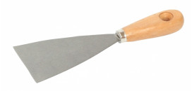 Oceľová špachtla s drevenou rúčkou 80 mm 32216