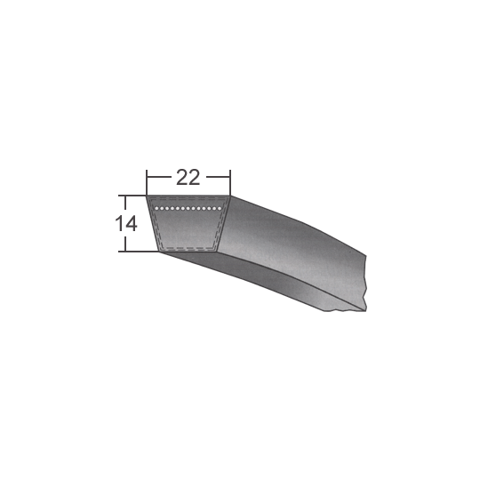 Klinový remeň 22X3000 Li/3058 Lw