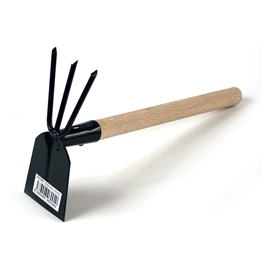 Motyčka s násadou plochá + trojzub STREND PRO 211339