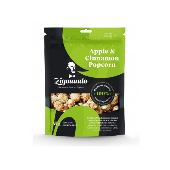 Jablkovo- škoricový Popcorn 90g ZIGMUNDO