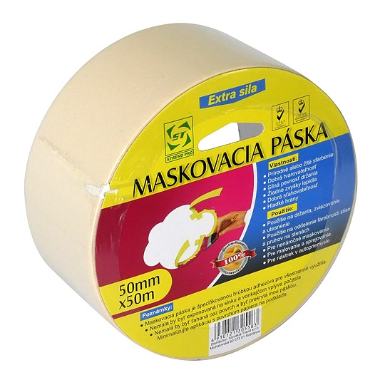Maskovacia páska 50mmx50m 60°C STREND PRO 217765