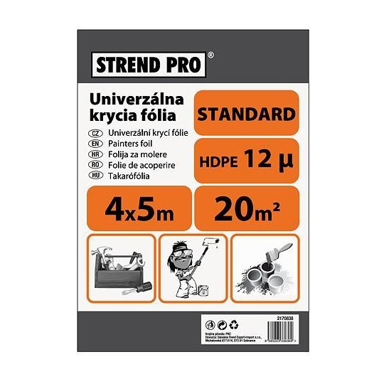 Maliarska zakrývacia fólia 4x5m STREND PRO 2170838