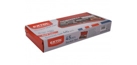 Nástrčné kľúče 1/4" 45-dielna sada v kovovom kufri EXTOL 8818360