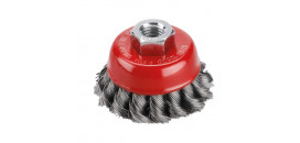 Kartáč hrnčekový M14 vrkočový oceľový drôt 0.5mm 65mm EXTOL 17007