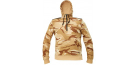 MIKINA S KAPUCOU CRAMBE BÉŽOVÁ KAMUFLÁŽ XS CERVA