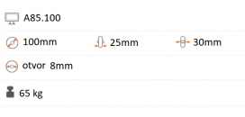 Pogumované koliesko 100x25 mm