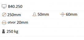 Pogumované koliesko 250x50 mm