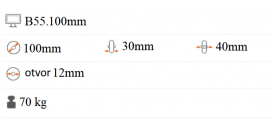 Pogumované koliesko 100x30 mm