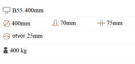 Pogumované koliesko 400x70 mm