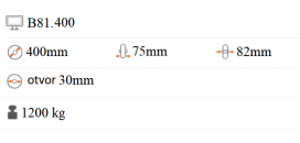 Pogumované koliesko 400x75 mm