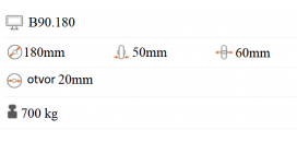 Polyuretánové koliesko 180x50 mm