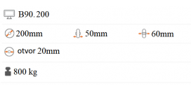 Polyuretánové koliesko 200x50 mm