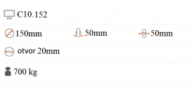 Polyuretánové koliesko 150x50 mm