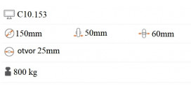 Polyuretánové koliesko 150x50 mm