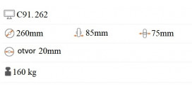 Polyuretánové koliesko 260x85 mm