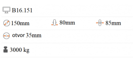 Polyamidové koliesko 150x80 mm