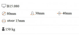 Polyamidové koliesko 80x30 mm